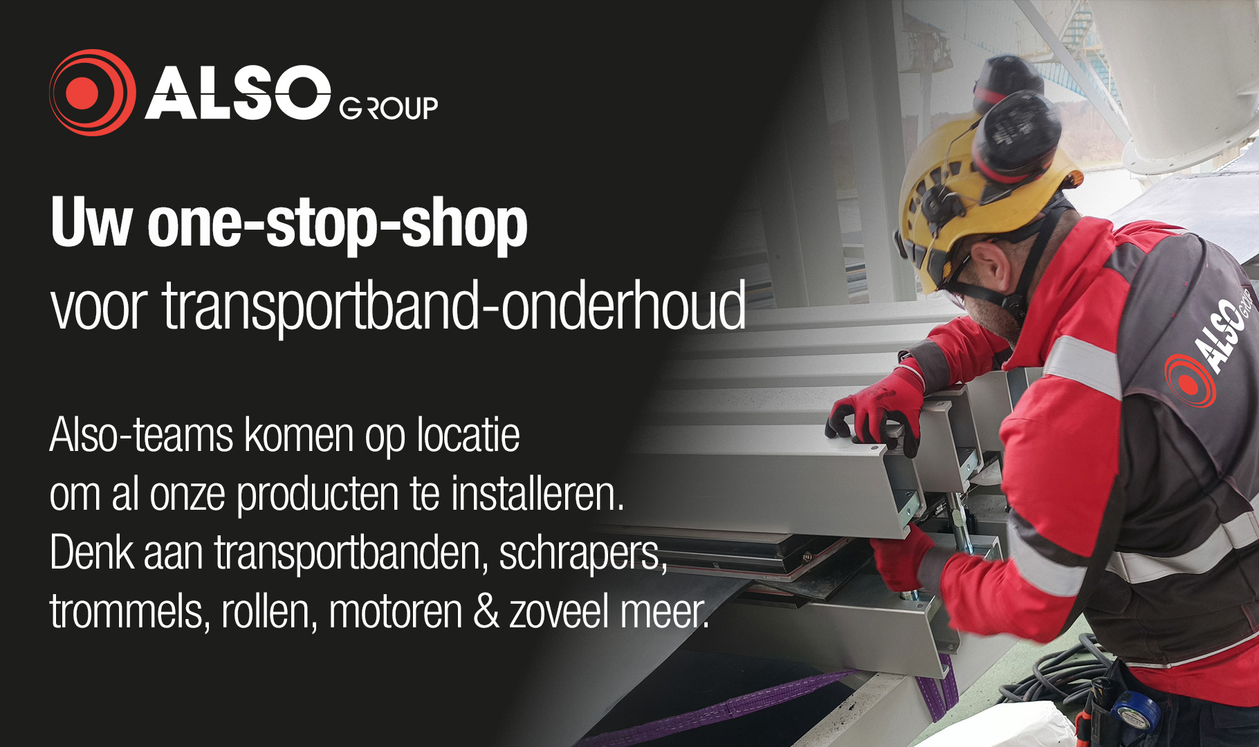 Transportbanden onderhoud op uw site – ALSO Group